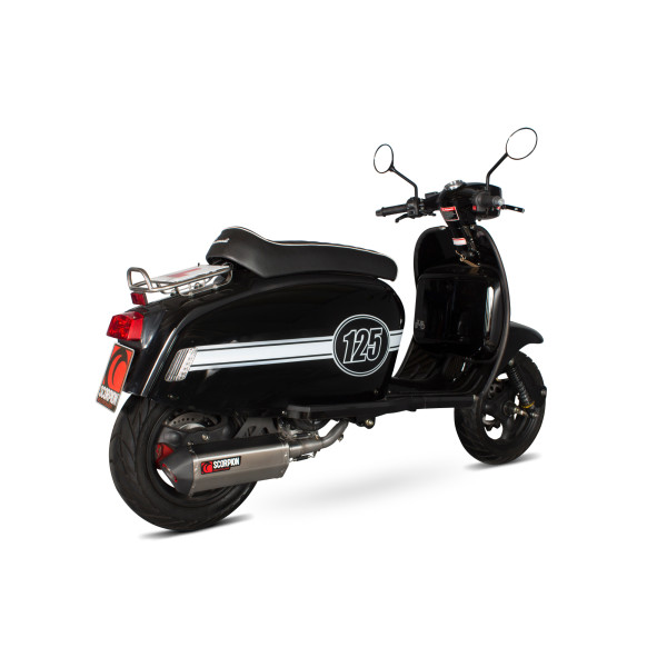 Scorpion Exhaust Scomadi TL125 2015 - 2017 Serket Parallel Full System Brushed Stainless Steel Sleeve